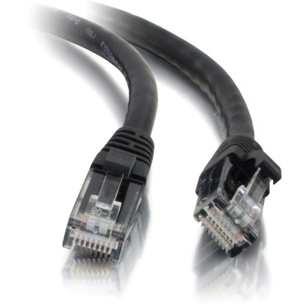 C2G-50ft Cat5e Snagless Unshielded (UTP) Network Patch Cable - Black - Image 3
