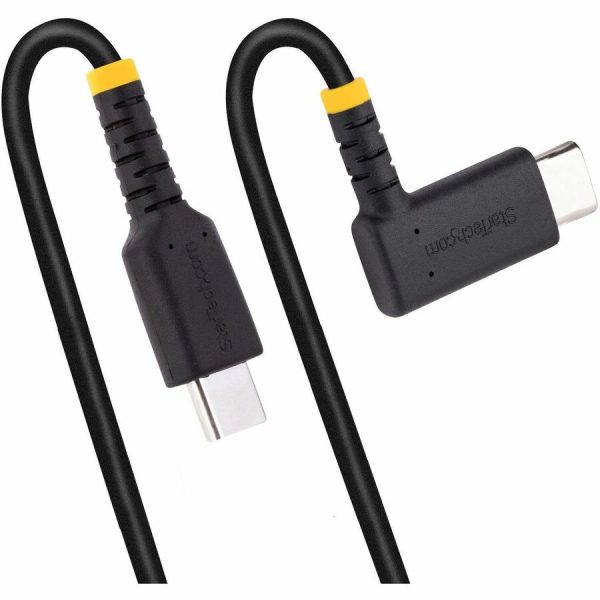 StarTech.com 1ft (30cm) USB C Charging Cable Right Angle, 60W PD 3A, Heavy Duty Fast Charge USB-C Cable, Durable Rugged Aramid Fiber - Image 6