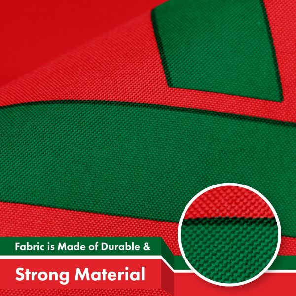Morocco Moroccan Flag 3x5 Ft 5-Pack 150D Printed Polyester By G128 - Image 4