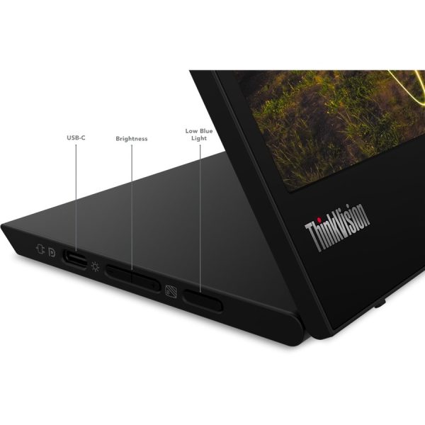 Lenovo ThinkVision M15 16" Class Full HD LED Monitor - 16:9 - Raven Black - Image 4