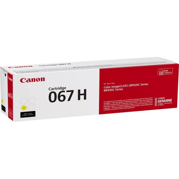 Canon 067 Original High Yield Laser Toner Cartridge - Yellow - 1 Each - Image 5