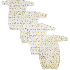 Unisex Newborn Baby 4 Piece Gown Set Nc_0772