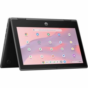 HP Fortis G5 11.6" Touchscreen Convertible 2 in 1 Chromebook - HD - Intel N-Series N100 - 8 GB - 64 GB Flash Memory - English Keyboard - Jack Black