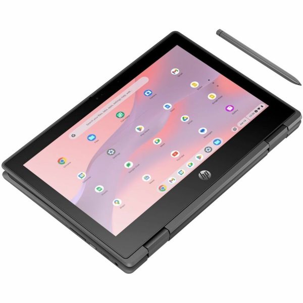 HP Fortis G5 11.6" Touchscreen Convertible 2 in 1 Chromebook - HD - Intel N-Series N100 - 8 GB - 64 GB Flash Memory - English Keyboard - Jack Black - Image 3