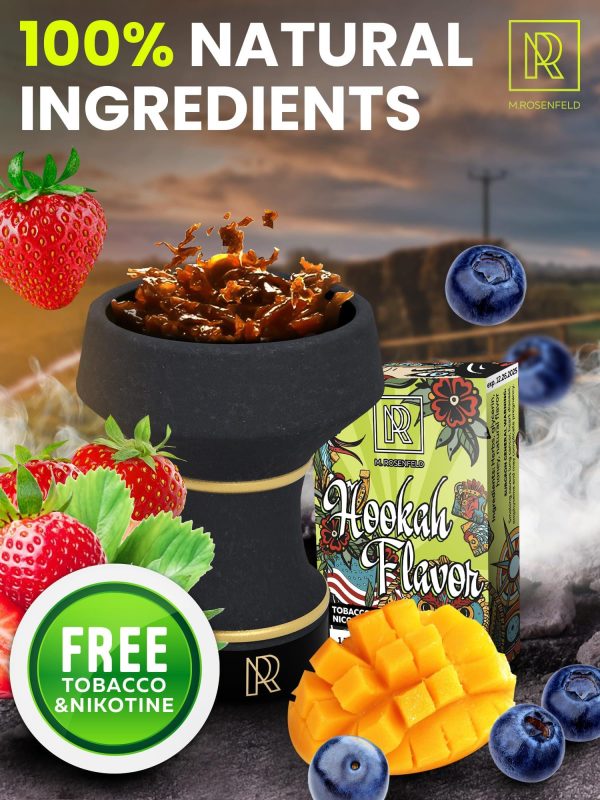 Passionate Hookah Flavors Set   3 x 50g non tobacco hookah flavor for your Hookah Bowl (Blueberry   Strawberry   Mango) Hookah Bundle Pack of 3   Try these Tobacco Free Shisha - Image 3