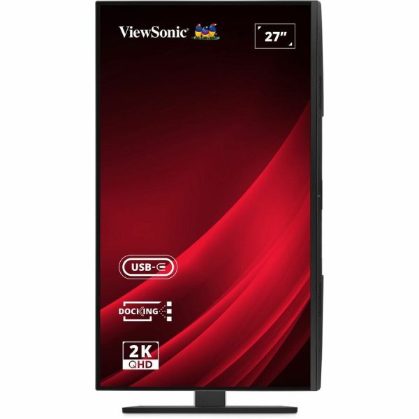 ViewSonic VG2758-2K 27 Inch 1440p IPS Docking Monitor with Advanced Ergonomics, 100W USB C, 5-port USB Hub, HDMI, DisplayPort, and Daisy Chain for Home and Office - Image 4