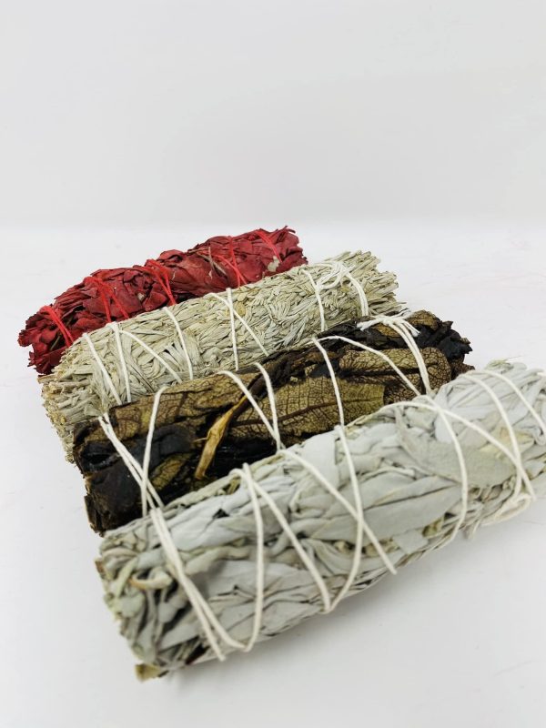 Variety Pack of White Sage Black Sage Blue Sage and Red Sage (Dragon Blood) - Image 6