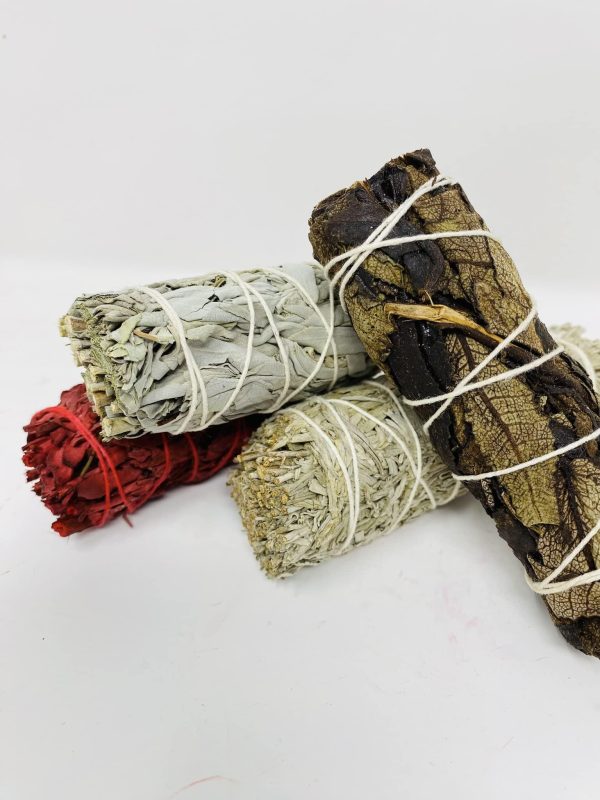 Variety Pack of White Sage Black Sage Blue Sage and Red Sage (Dragon Blood) - Image 7