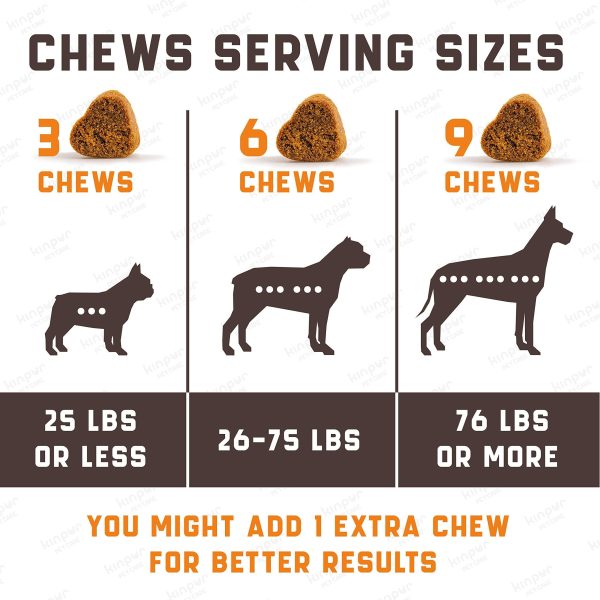 Kinpur Pet Care Calming Chews for Dogs with Hemp Oil - Aid During Thunderstorms, Separation, Car Rides - Hip and Joint Health - Tasty Dog Calming Treats, 180 Peanut Butter Flavored Chews - Image 5