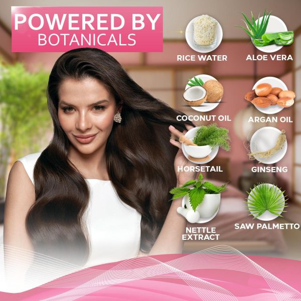 Rice Water Shampoo and Conditioner Set   Sulfate Free for Thin and Fine Hair   Fuller Thickening Formula for Women and Men   With Strengthening Saw Palmetto   Anti Thinning Volumizing for Thick Hair - Image 4