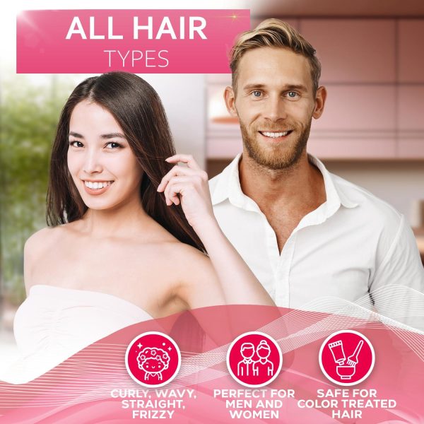 Rice Water Shampoo and Conditioner Set   Sulfate Free for Thin and Fine Hair   Fuller Thickening Formula for Women and Men   With Strengthening Saw Palmetto   Anti Thinning Volumizing for Thick Hair - Image 6