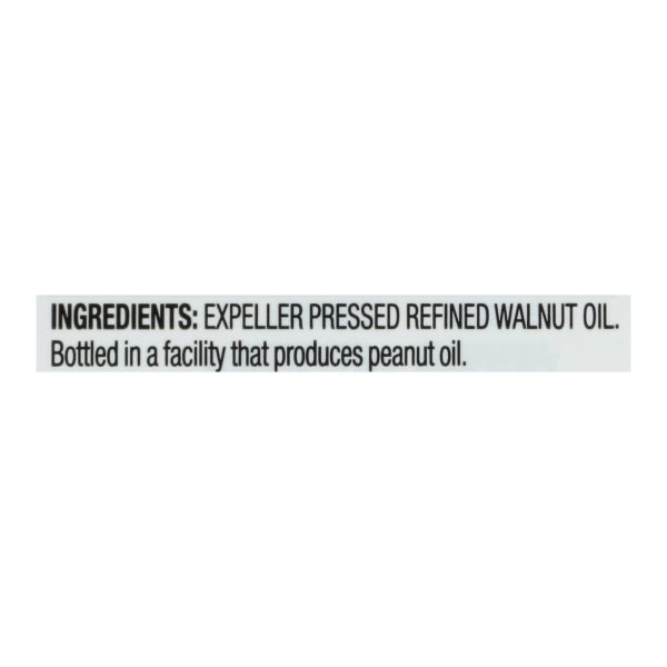 Spectrum Naturals Refined Walnut Oil - Case of 12 - 16 Fl oz. - Image 2
