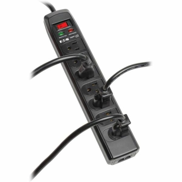Eaton Tripp Lite Series Protect It! 7-Outlet Surge Protector, 6 ft. (1.83 m) Cord, 1440 Joules, Tel/Modem Protection, Safety Covers - Image 8