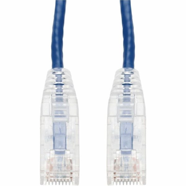 AddOn 6ft Blue CAT 6 Slim PVC Ethernet Cable Snagless Clear-Claw RJ-45 M/M
