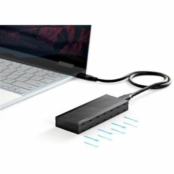 StarTech.com USB-C (10Gbps) to M.2 NVMe SSD Enclosure - Portable M.2 PCIe Aluminum Case - 1GB/s Read & Write - Mac & PC - Image 3