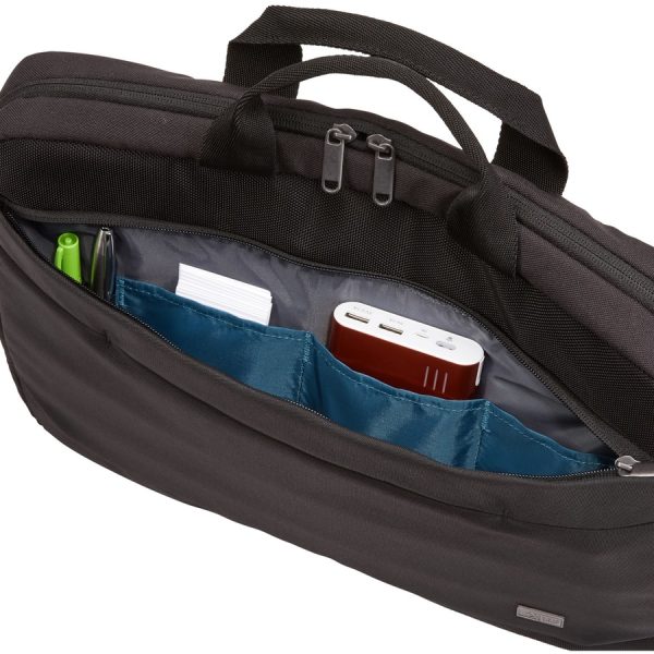 Case Logic Advantage ADVA-116 Carrying Case (Attaché) for 10.1" to 15.6" Notebook, Tablet PC, Pen, Electronic Device, Cord - Black - Image 3