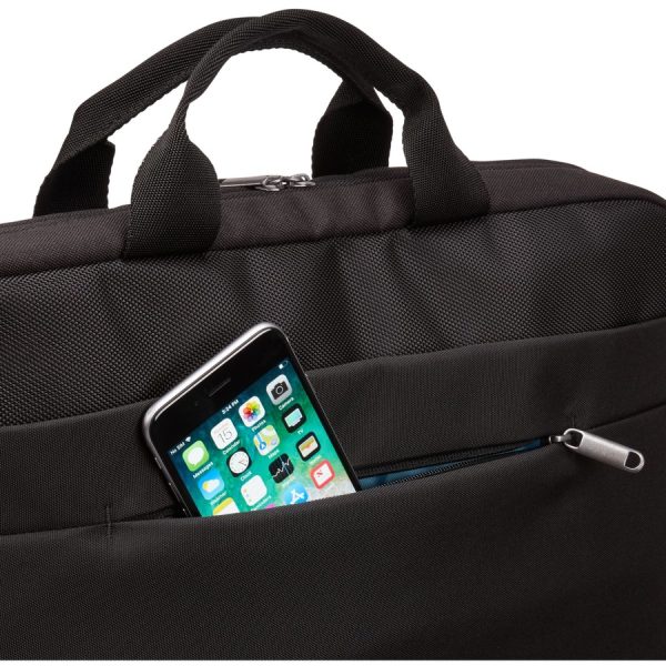 Case Logic Advantage ADVA-116 Carrying Case (Attaché) for 10.1" to 15.6" Notebook, Tablet PC, Pen, Electronic Device, Cord - Black - Image 4