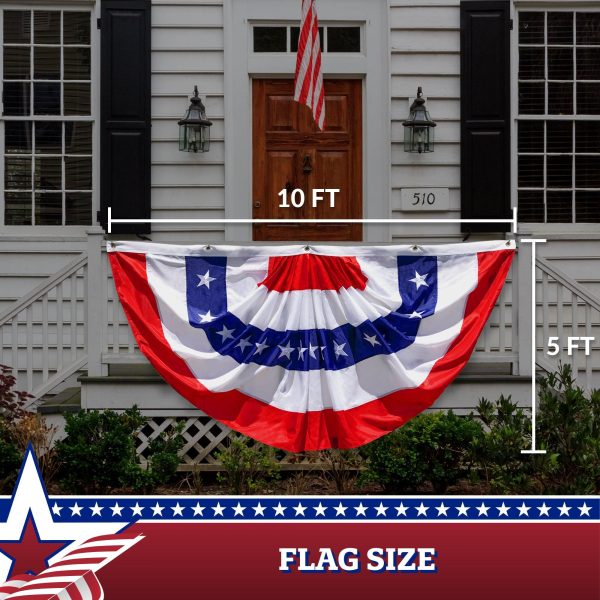 Fan Flag 5x10FT 10-Pack Embroidered Polyester By G128 - Image 8