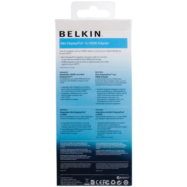 Belkin Mini Displayport to HDMI Adapter, M/F, 1080p - Image 6