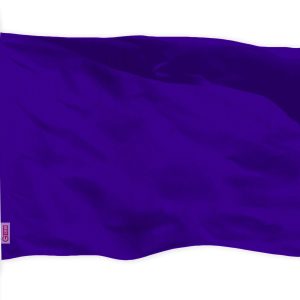 G128 Solid Violet Color Flag | 3x5 feet | Printed 150D, Indoor/Outdoor, Vibrant Colors, Brass Grommets, Quality Polyester, Much Thicker More Durable Than 100D 75D Polyester