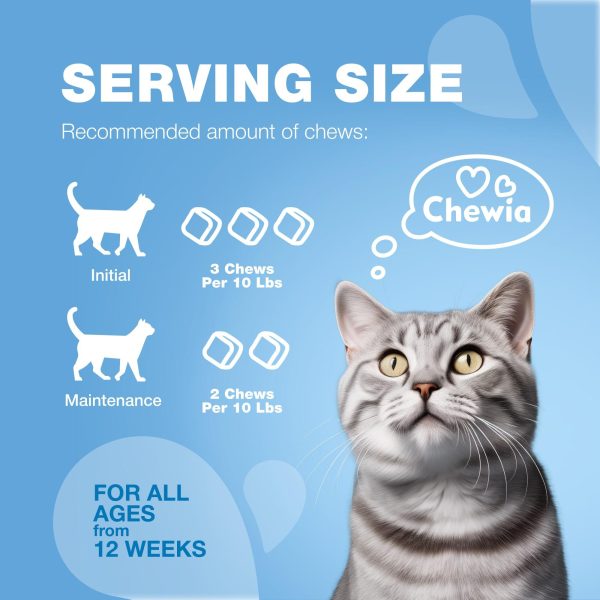 Cat Calming Treats   Hemp Calming Care for Cats   Cat Melatonin Soft Chews with Hemp Seed Oil and Probiotics   Cat Anxiety Relief   Storms Travel Grooming Separation   Calming Chews for Cats - Image 9
