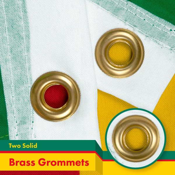 Cameroon (Cameroonian) Flag 150D Printed Polyester 3x5 Ft - Image 2