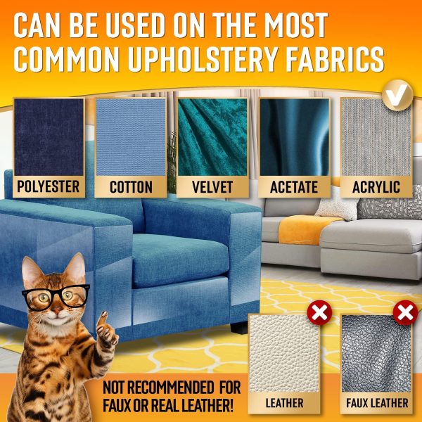 Heavy Duty Cat Scratch Deterrent Furniture Protectors for Sofa Doors Clear Couch Protectors from Cats Scratching Anti Cat Scratch Tape Guards 20 Sheets - Image 5
