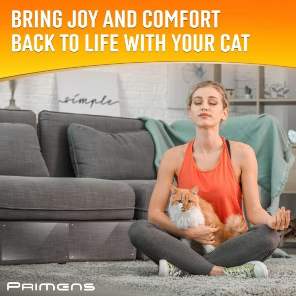 Heavy Duty Cat Scratch Deterrent Furniture Protectors for Sofa Doors Clear Couch Protectors from Cats Scratching Anti Cat Scratch Tape Guards 20 Sheets - Image 6