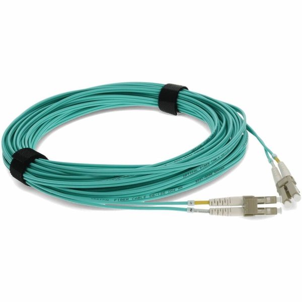 AddOn 25ft LC (Male) to LC (Male) Aqua OM4 Duplex Fiber OFNR (Riser-Rated) Patch Cable - Image 7