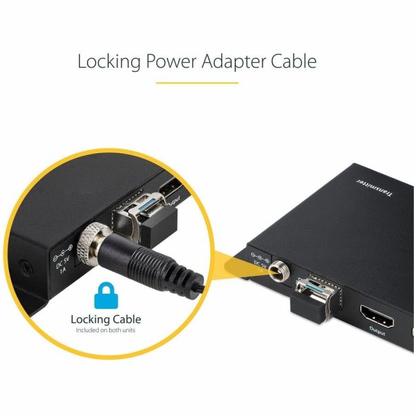 StarTech.com 4K HDMI over Fiber Extender Kit, 4K 60Hz, 3300ft (1km) Single Mode/1000ft (300m) Multimode LC Fiber Optic, HDR, IR Extender - Image 5