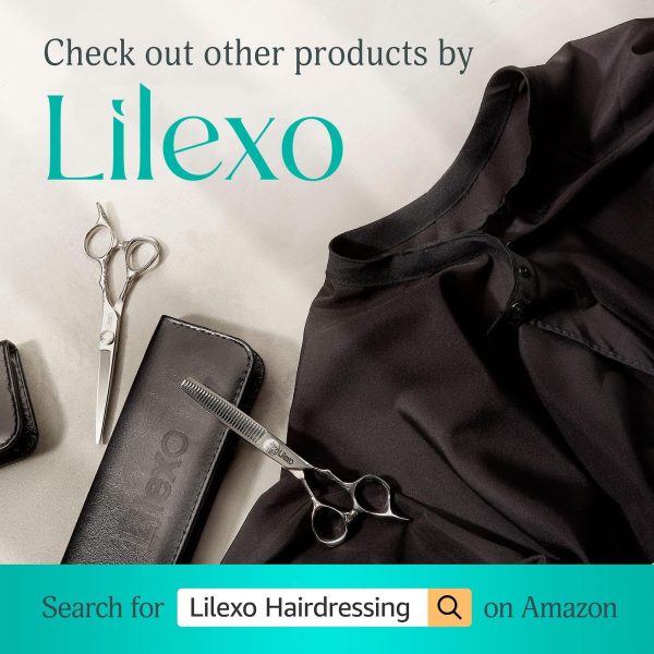 lilexo Barber Cape  Professional Large Hair Cutting Cape with Snap Closure 66x57” Unisex Adults Black Haircut Cape Salon Cape for Men Water Resistant Hairdresser Styling Cape Hair Stylist Gown - Image 6