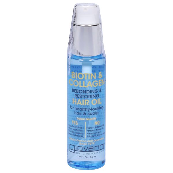 Giovanni Hair Care Products - Bio Colg Restore Hair Oil - EA of 1-1.9 FZ - Image 2