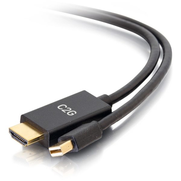 C2G 6ft Mini DisplayPort to HDMI Cable - Mini DP to HDMI Adapter - DisplayPort 1.2a HDMI 1.4b - 4K 30Hz - M/M - Image 5