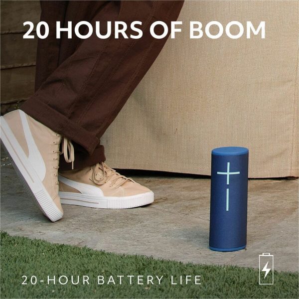 Ultimate Ears MEGABOOM 4 Portable Waterproof Bluetooth Speaker With Powerful 360-Degree Sound and Thundering Bass, Floating Speaker With 20-Hour Battery and 147ft (45m) Range, Red - Image 3