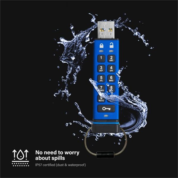 iStorage datAshur PRO 16 GB | Secure Flash Drive | FIPS 140-2 Level 3 Certified | Password protected | Dust/Water Resistant | IS-FL-DA3-256-16 - Image 6