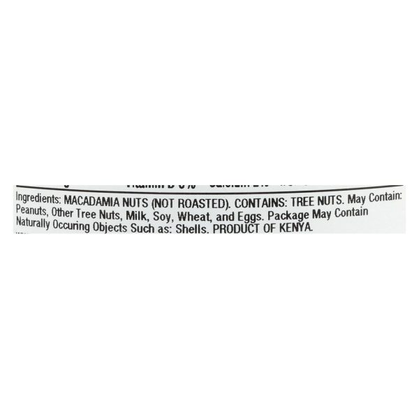 Aurora Natural Products - Raw Whole Macadamias - Case of 12 - 8 oz.