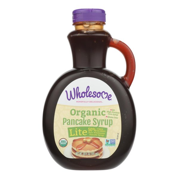 Wholesome Sweeteners Organic Syrup - Pancake Lite - Case of 6 - 20 fl oz - Image 2