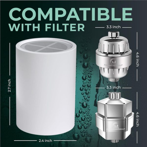 AquaHomeGroup Vitamin C   E   A Shower Filter Replacement Cartridge with Aroma Granules (Mint) - Image 5