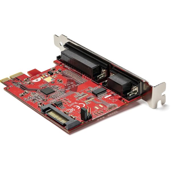 StarTech.com PCIe Card with Serial and Parallel Port, PCI Express Combo Expansion Adapter Card, 1xDB25 Parallel Port, 1x RS232 Serial Port - Image 2