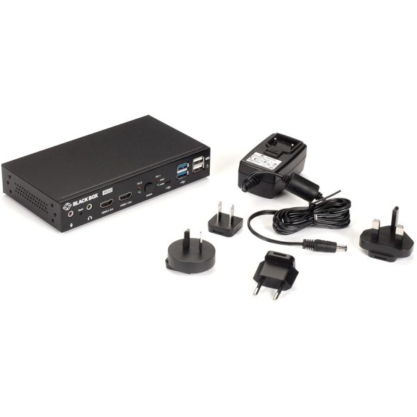 Black Box 2-Port 4K HDMI Dual-Head KVM Switch (with Audio Line In/Out and USB Hub) - Image 5