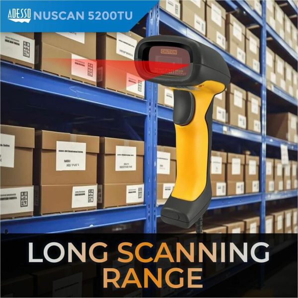 Adesso NuScan 5200TU- Antimicrobial & Waterproof 2D Barcode Scanner - Image 7