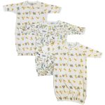 Unisex Newborn Baby 3 Piece Gown Set Nc_0758