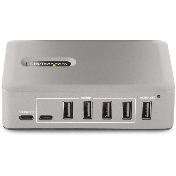 StarTech.com 10-Port USB-C Hub, 8x USB-A + 2x USB-C, Self-Powered w/ 65W Power Supply, USB 3.1 10Gbps Desktop/Laptop USB Hub w/ Charging - Image 2