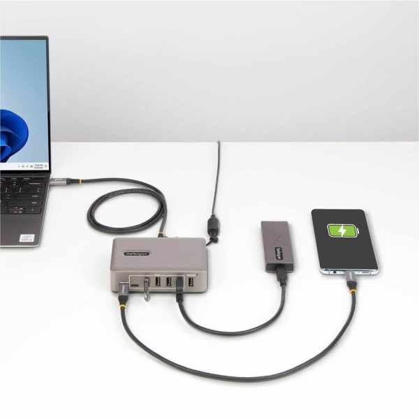 StarTech.com 10-Port USB-C Hub, 8x USB-A + 2x USB-C, Self-Powered w/ 65W Power Supply, USB 3.1 10Gbps Desktop/Laptop USB Hub w/ Charging - Image 8
