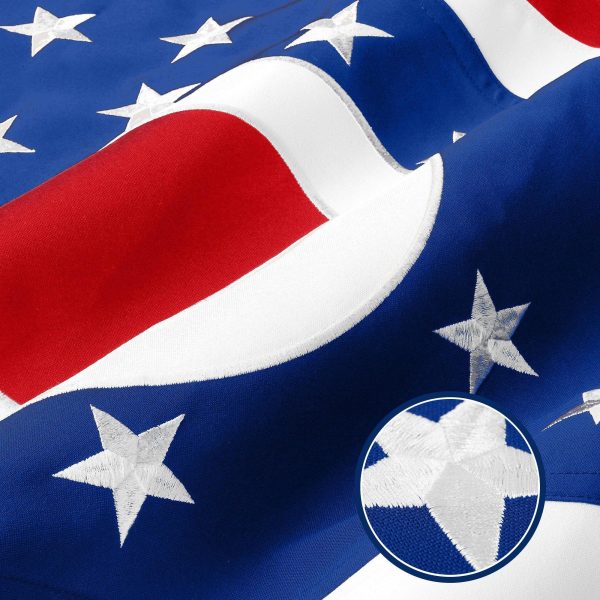 G128 2 Pack: Ohio OH State Flag | 2.5x4 Ft | StormFlyer Series Embroidered 220GSM Spun Polyester | Embroidered Design, Indoor/Outdoor, Brass Grommets, Heavy Duty, All Weather - Image 2