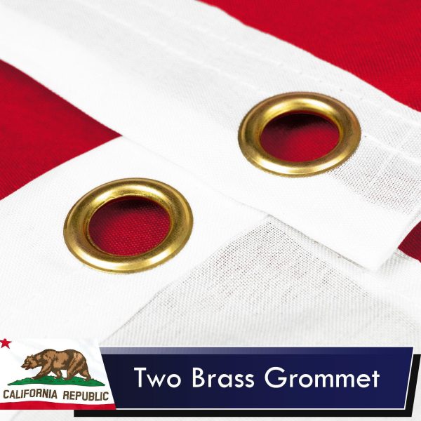 California CA State Flag 3x5 Ft 2-Pack Printed Polyester By G128 - Image 2