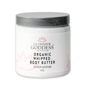 Organic Whipped Body Butter  Peppermint Vanilla Vegan 24 Hr Hydration Less Stretch Marks All Skin Types Child Safe Organic 8 oz