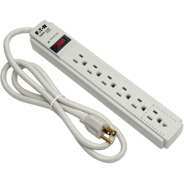 Eaton Tripp Lite Series Protect It! 6-Outlet Surge Protector, 4 ft. (1.22 m) Cord, 790 Joules, Diagnostic LED, Light Gray Housing - Image 8