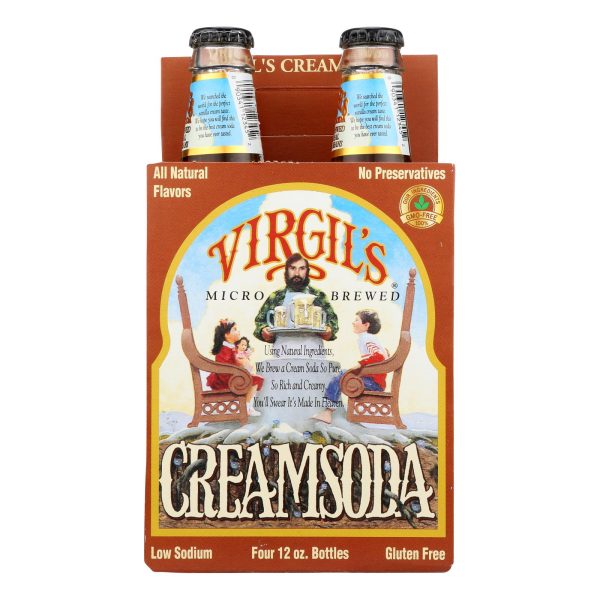 Virgil's Rootbeer Cream Soda - Cream - Case of 6 - 12 Fl oz. - Image 3