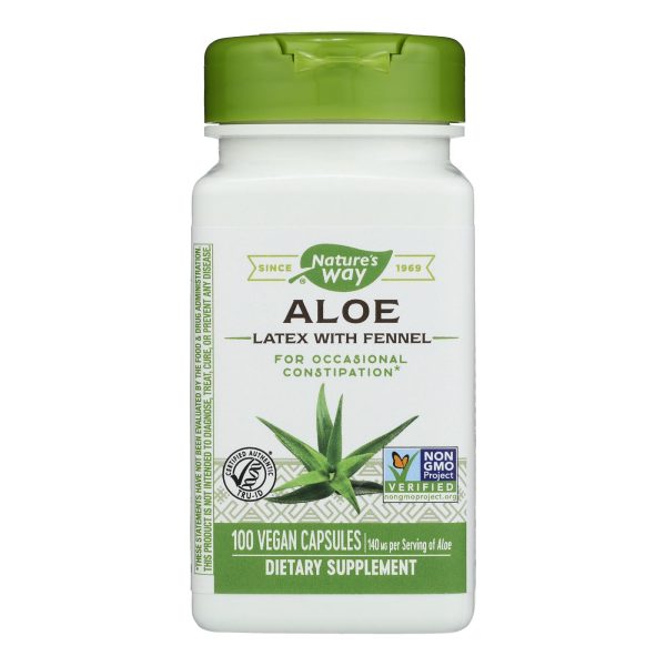 Nature's Way - Aloe Latex with Fennel - 100 Vegetarian Capsules
